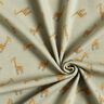 Ribbed Jersey Cute giraffes – khaki,  thumbnail number 3