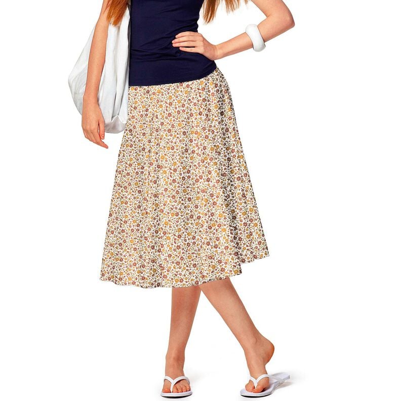 Cotton Poplin Autumn Flowers – white/burgundy, image number 6