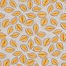 Cotton Cretonne artistic leaves – curry yellow,  thumbnail number 1