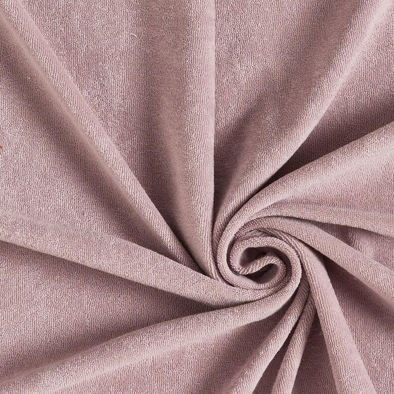 Towelling Fabric Stretch Plain – light dusky pink,  image number 1