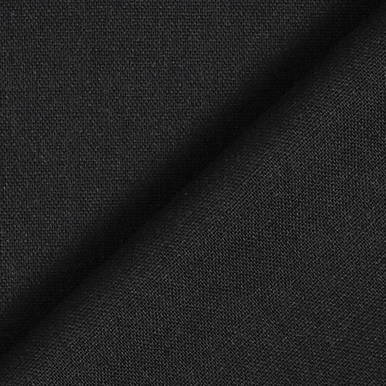 Viscose Linen Blend Plain – black,  image number 3