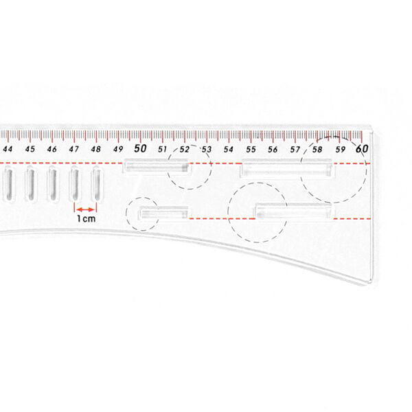 Dressmaker’s Ruler 23 x 60 cm – transparent | Prym,  image number 3