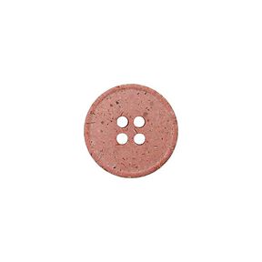 Recycled 4-Hole Hemp/Polyester Button – pink, 