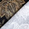 Cotton Jersey golden mandala flowers | Glitzerpüppi – black/gold,  thumbnail number 4