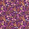 Cotton Cretonne Meadow flowers – aubergine/pink,  thumbnail number 1