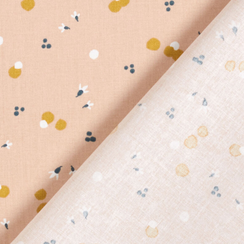 Cotton Cretonne Coloured dots – beige,  image number 4