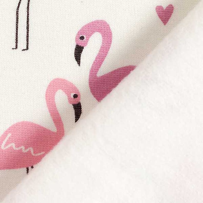 Alpine Fleece Flamingos in love – offwhite,  image number 5