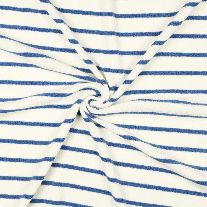 terry cloth jersey Stripes – ivory/brilliant blue,  image number 3