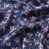 Stretch Satin Jacquard Floral Bouquets – navy blue,  thumbnail number 2