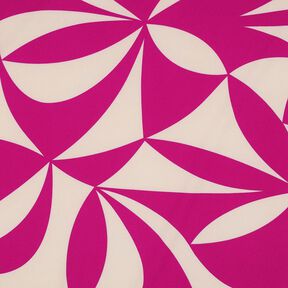 stretch blouse fabric geometric| Poppy Fabrics – purple/cashew, 