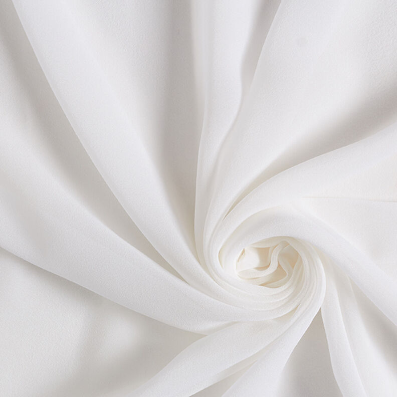Silk Chiffon – white,  image number 1