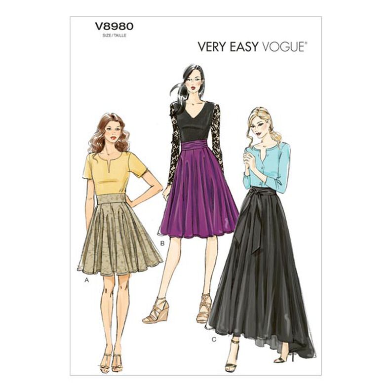 Skirt, Vogue 8980 | 6 - 14,  image number 1