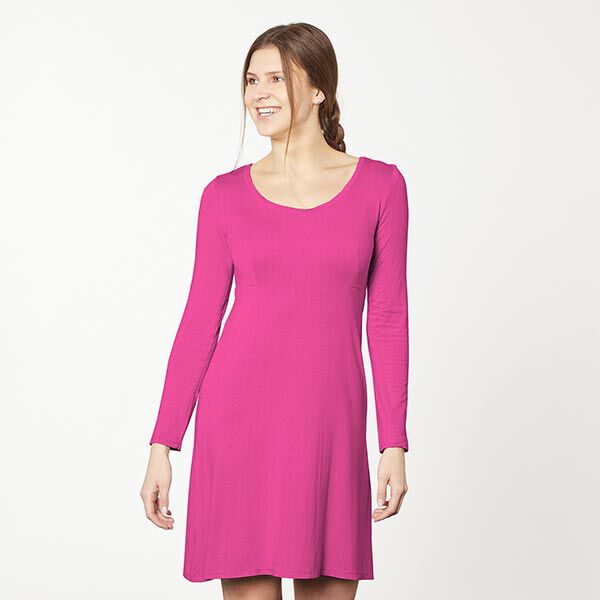 Medium Cotton Jersey Plain – intense pink,  image number 6
