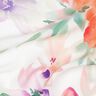 LENZING™ ECOVERO™ viscose fabric spring flowers digital print – white/peach orange,  thumbnail number 2