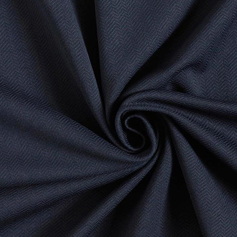 Herringbone Textured Stretch Fabric – midnight blue,  image number 3