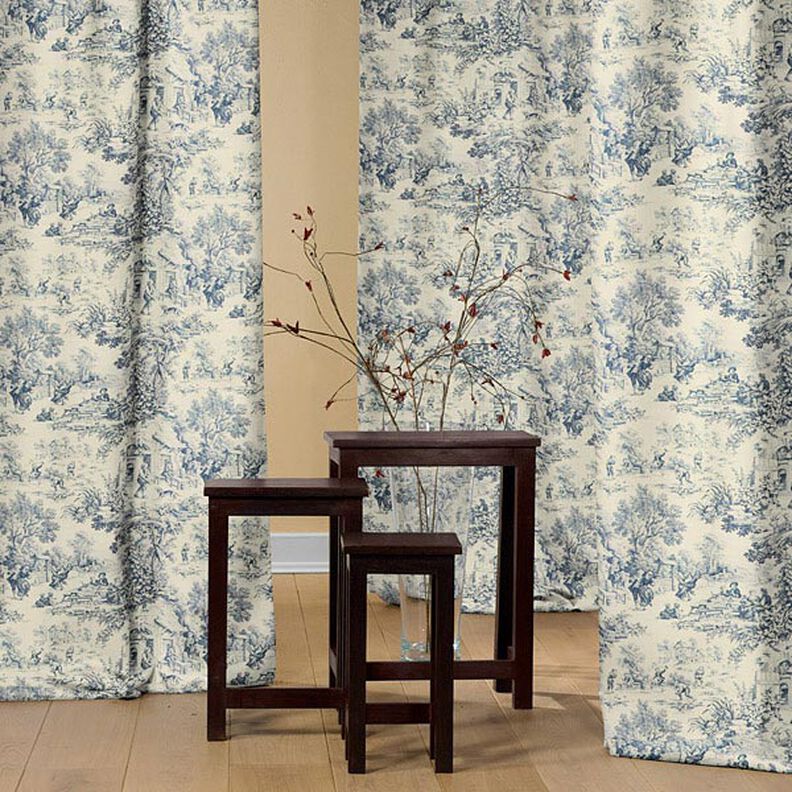 Toile de Jouy – steel blue,  image number 4