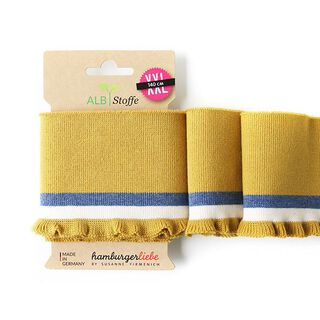 GOTS Organic knit ribbing CUFF ME FRILL [140 cm | 8 cm] | Albstoffe | Hamburger Liebe, 