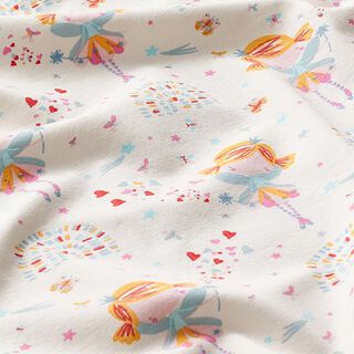 Cotton Jersey Little Fairy – white/light blue, 