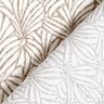 Coated Cotton abstract palm fronds &ndash; taupe/ivory,  thumbnail number 4
