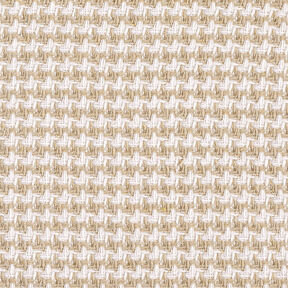Houndstooth coarse coat material – beige/white, 