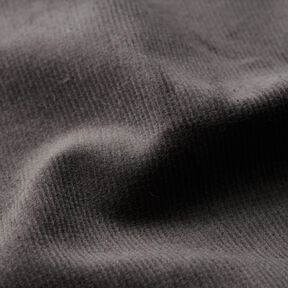 Stretchy fine corduroy – dark grey, 