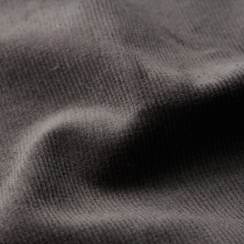 Stretchy fine corduroy – dark grey,  image number 2