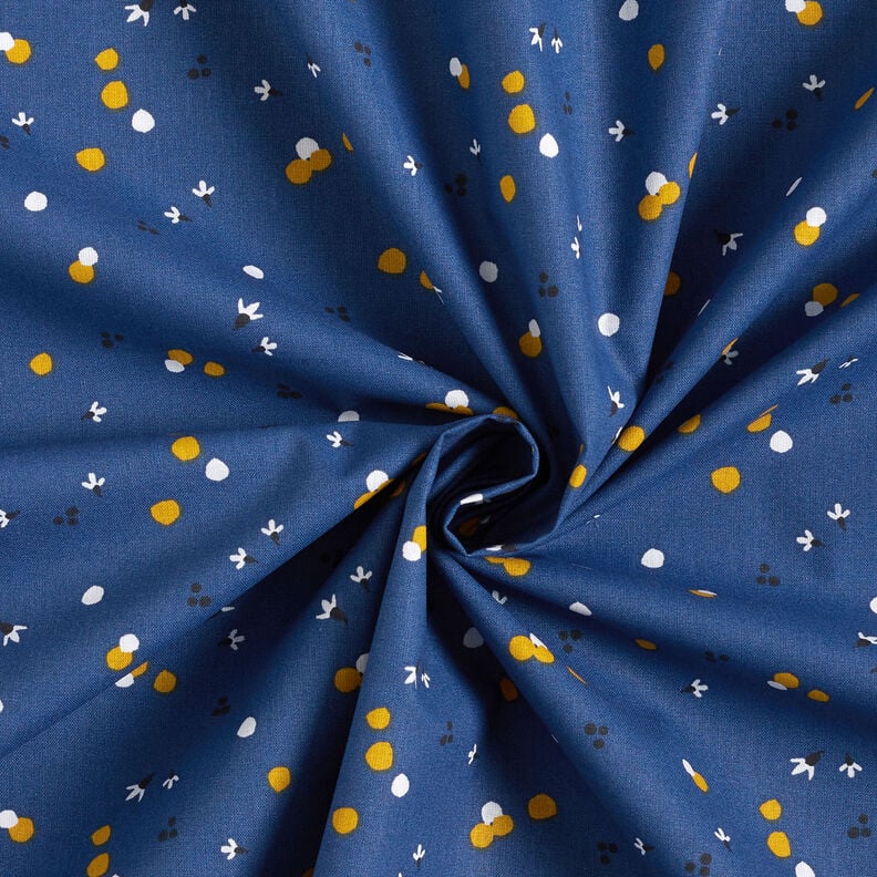 Cotton Cretonne Coloured dots – navy blue,  image number 3