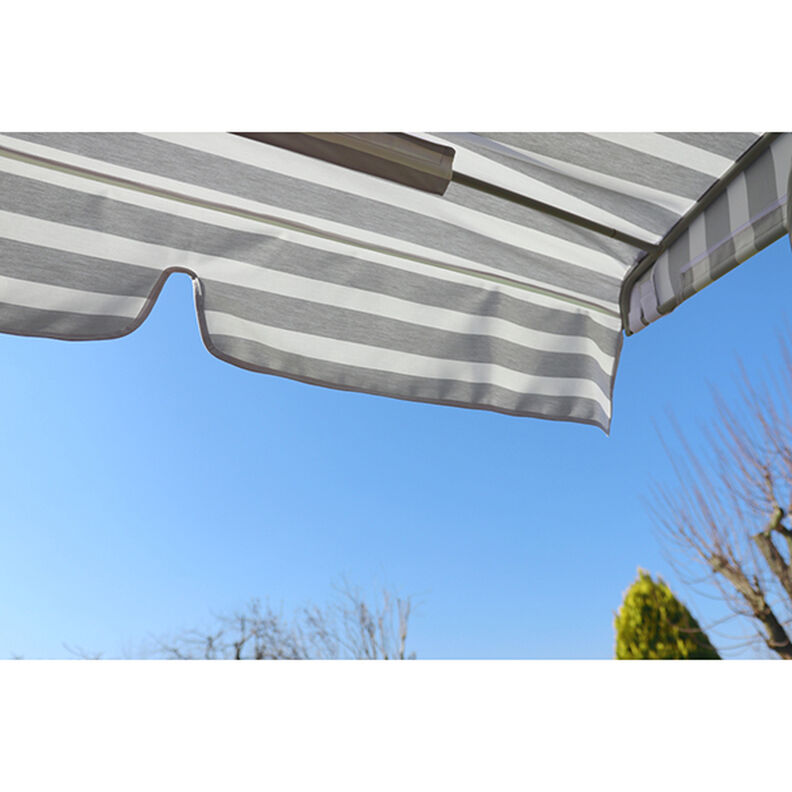 Outdoor Fabric Acrisol Listado – offwhite/grey,  image number 5