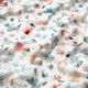 Cosy Fleece Embossed Dots and Flowers – white,  thumbnail number 2