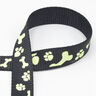 Reflective woven tape Dog leash [20 mm]  – black,  thumbnail number 1