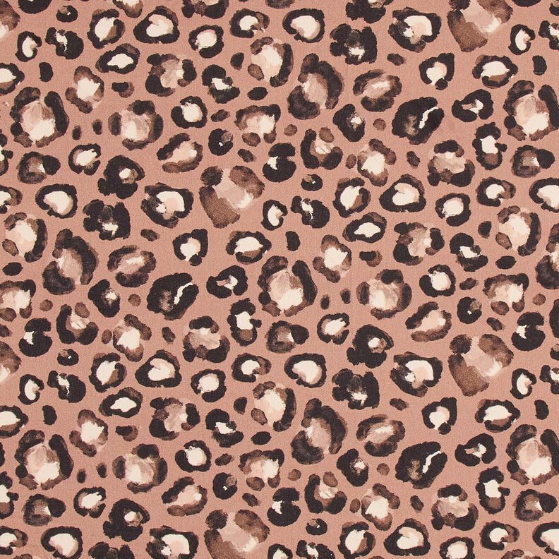 Decor Fabric Canvas Leopard polka dots – cinnamon/black, image number 1