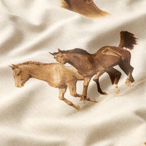 Half Panama Decor Fabric Horses, 