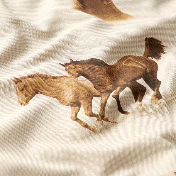Half Panama Decor Fabric Horses,  image number 2
