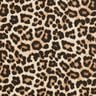 Decor Fabric Half Panama elegant leopard print – black/natural,  thumbnail number 1