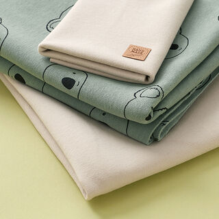 Koala sweatshirt fabric package – reed/natural, 
