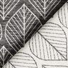 Decor Fabric Jacquard Leaves – anthracite,  thumbnail number 5