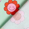 Coated Cotton cheerful flowers | Poppy Fabrics – mint/lemon yellow,  thumbnail number 5