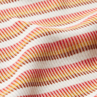 Horizontal Stripes Ribbed Jersey – white, 