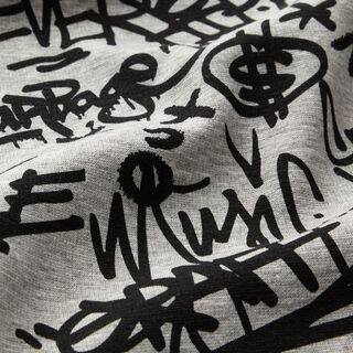 Alpine Fleece Graffiti Mottled – silver grey, 