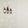 French Terry Panel Three Christmas Elves – beige,  thumbnail number 1