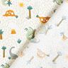 Cotton Cretonne Dinosaurs and palms – offwhite/pale mint,  thumbnail number 4