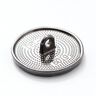 Meteor Metal Button – silver metallic,  thumbnail number 3