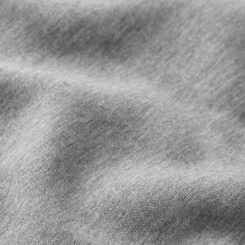 Brushed Melange Sweatshirt Fabric – light grey,  image number 3