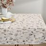 Decor Fabric Half Panama flower drawing – natural/dark brown,  thumbnail number 7