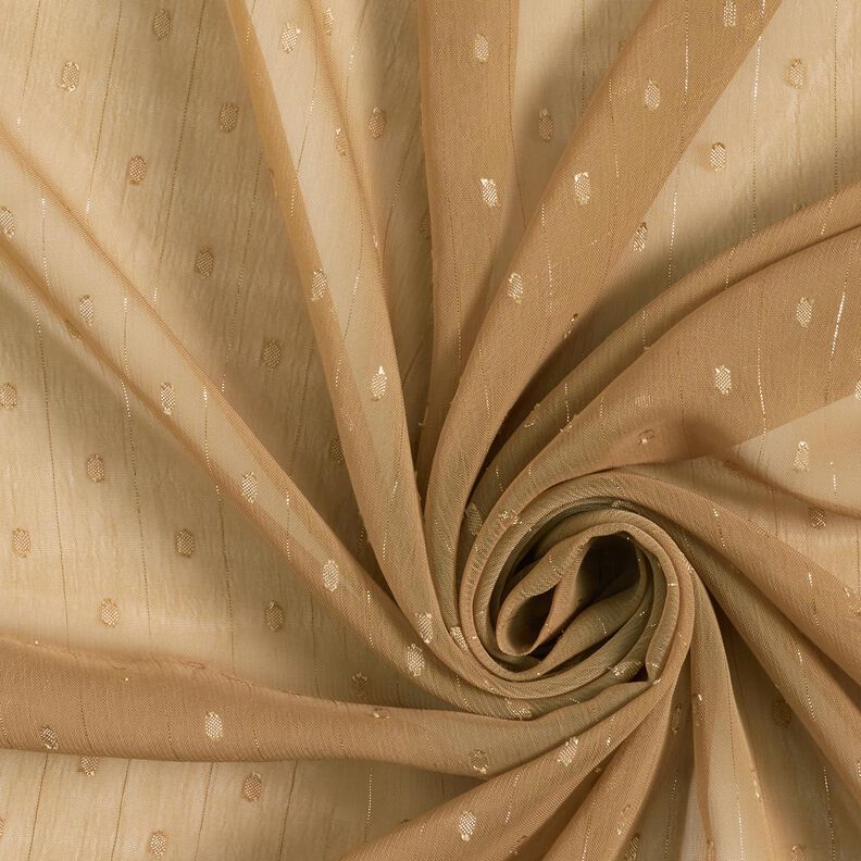 Metallic pinstripe chiffon dobby – dark beige/metallic silver, image number 3