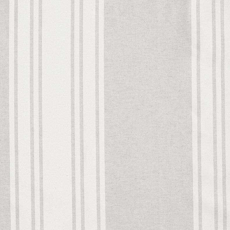 Decor Fabric Panama Block Stripes – carmine/misty grey,  image number 1