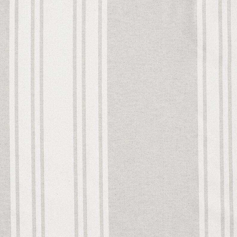 Decor Fabric Panama Block Stripes – carmine/misty grey, image number 1