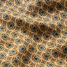 geometric retro patterned satin – caramel,  thumbnail number 2