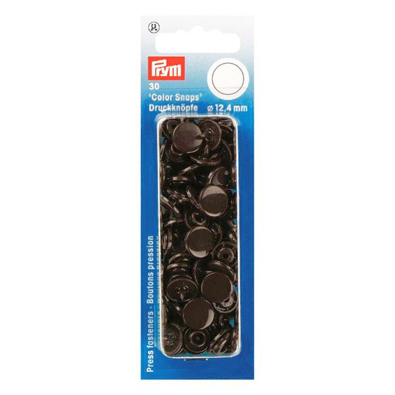 Colour Snaps Press Fasteners 4 – dark brown | Prym,  image number 1