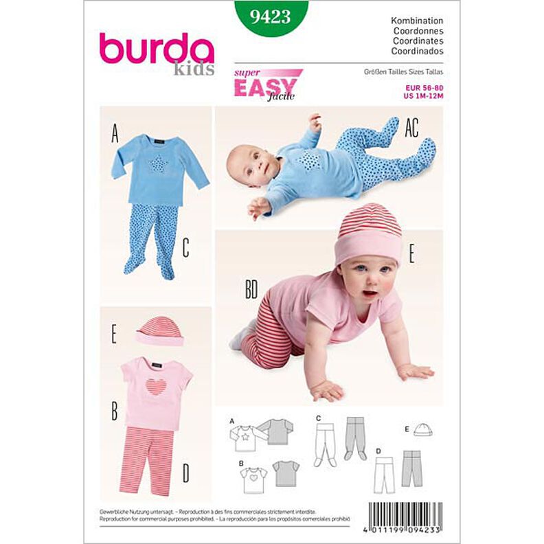 Shirt / Pants / Cap, Burda 9423,  image number 1